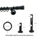 Custom Curtain Rod Silent glide rings