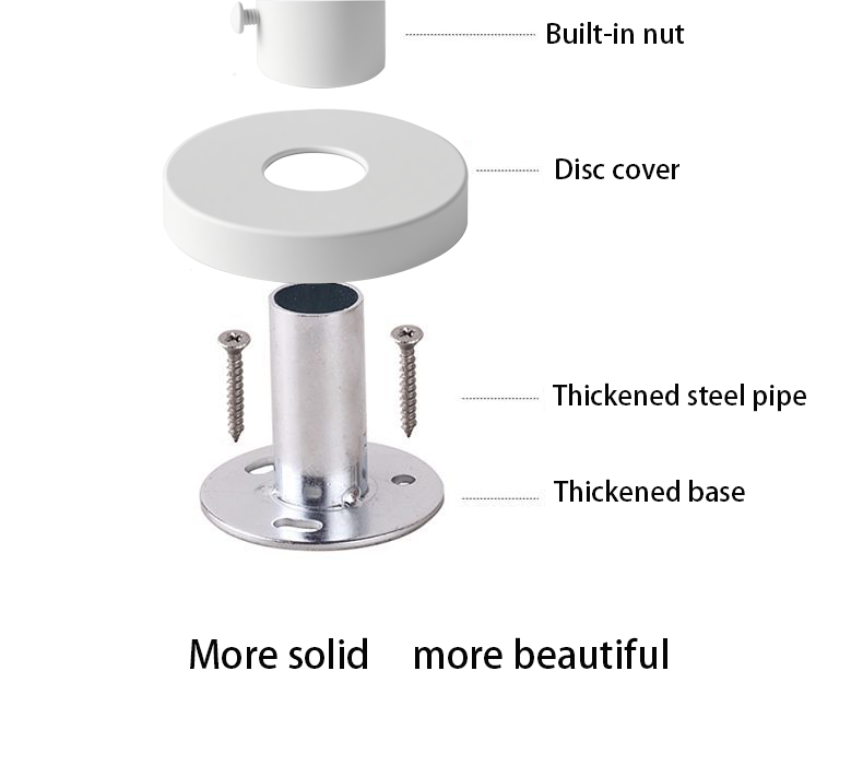 Introduction to custom curtain rod white accessories
