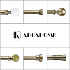 Meile Bronze Custom Curtain Rod Finial Display