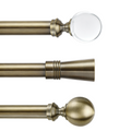 Custom-made curtain rod with bronze decorative finials_1