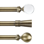 Custom-made curtain rod with bronze decorative finials_1