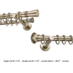 A comparison of the effects of single and double bronze-colored rods