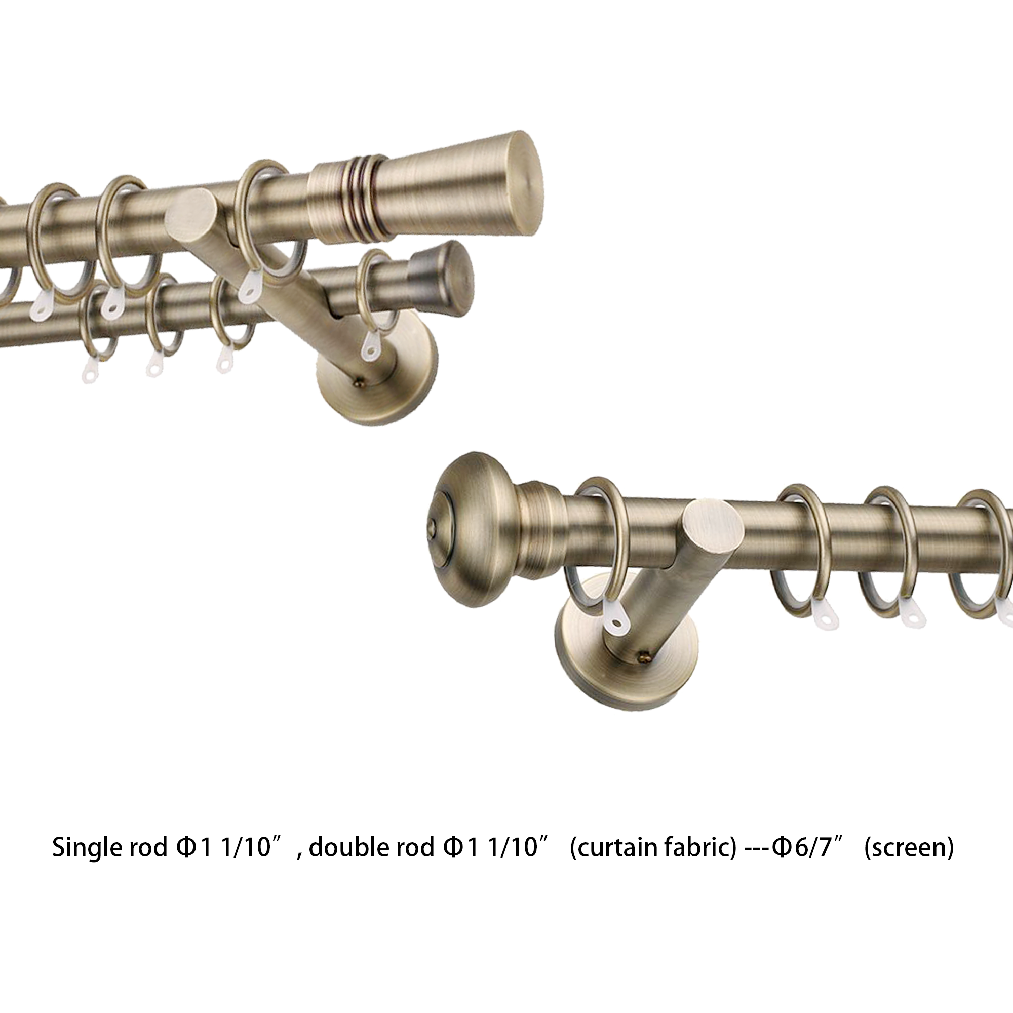 A comparison of the effects of single and double bronze-colored rods