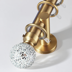 The exquisite craftsmanship and superior quality of the custom-made gold curtain rods