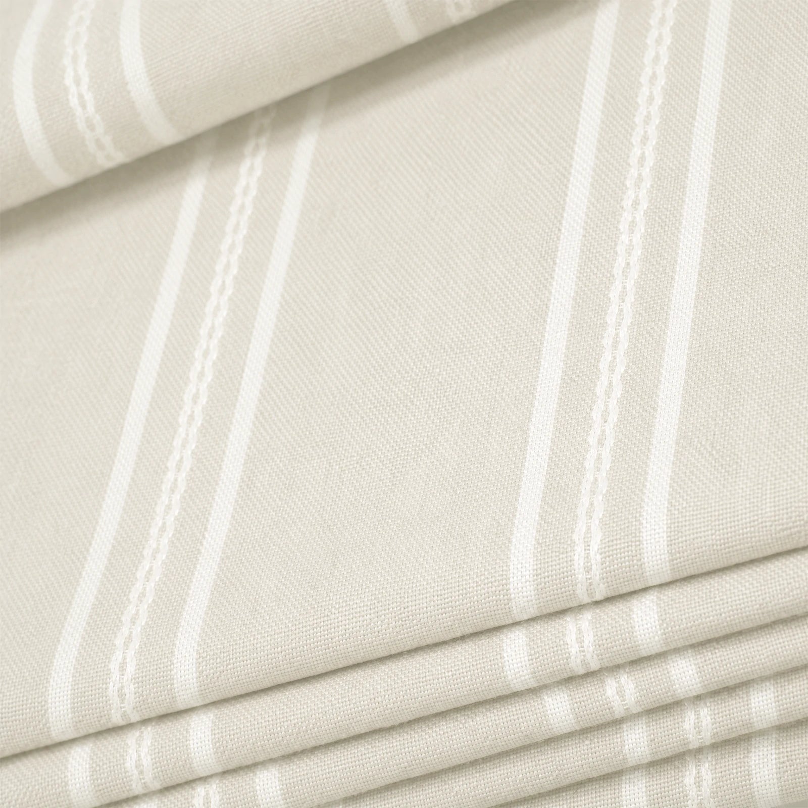 Ocean Stripe Pattern Cotton Blend Roman Shades