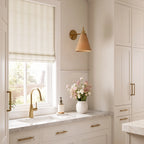 Ocean Woven Stripes Roman Shades