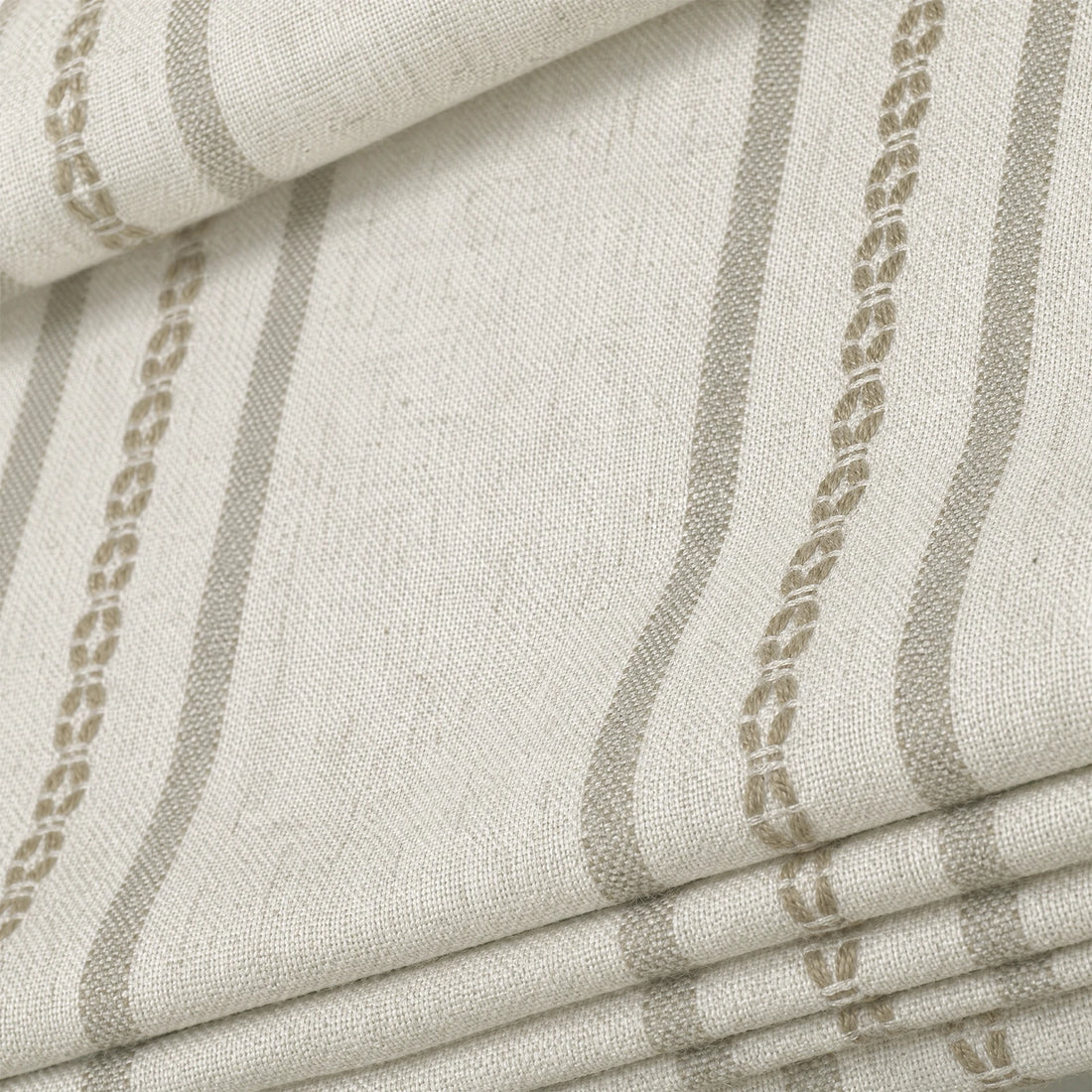 Ocean-B2 Brown Stripes on Linen