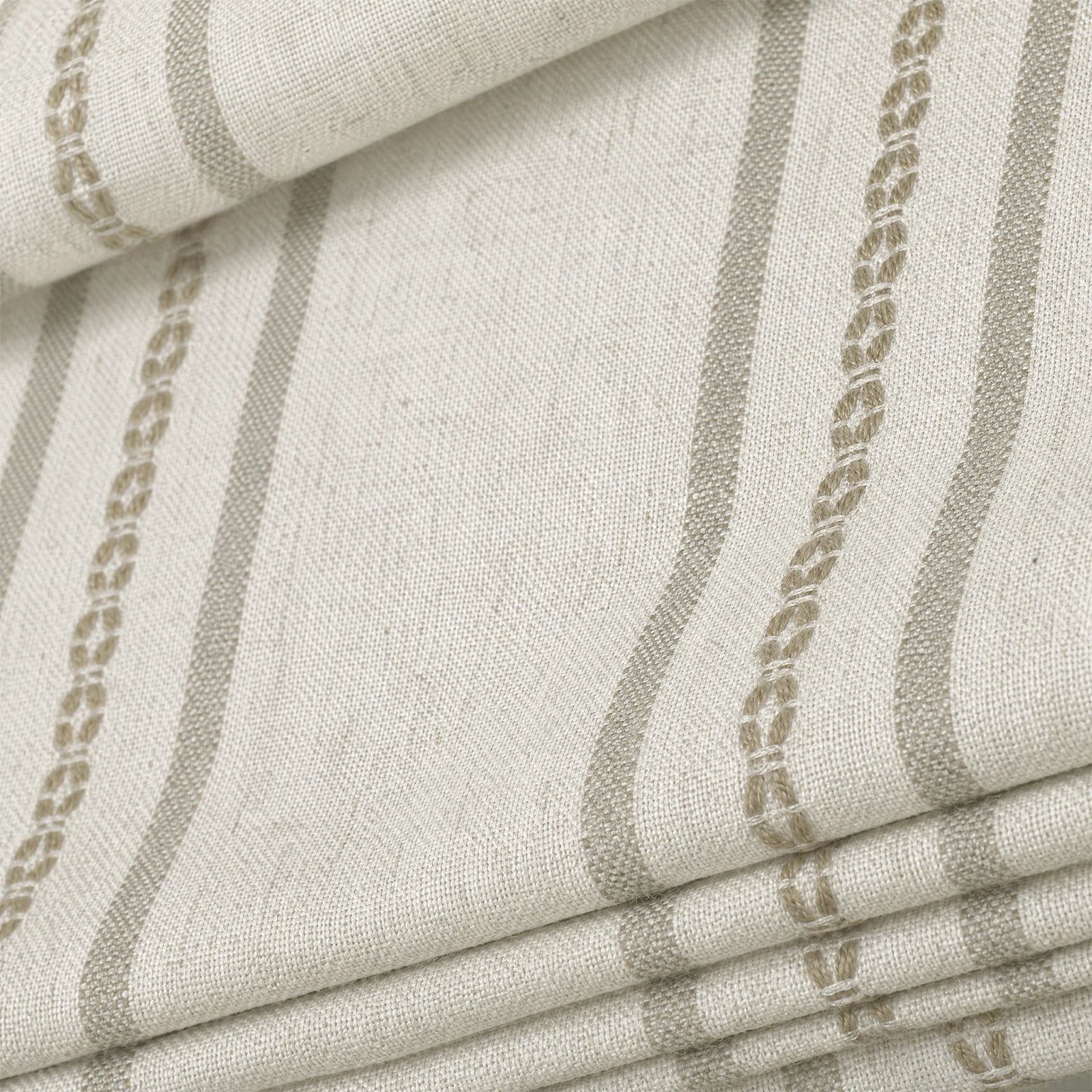 Ocean-B2 Brown Stripes on Linen