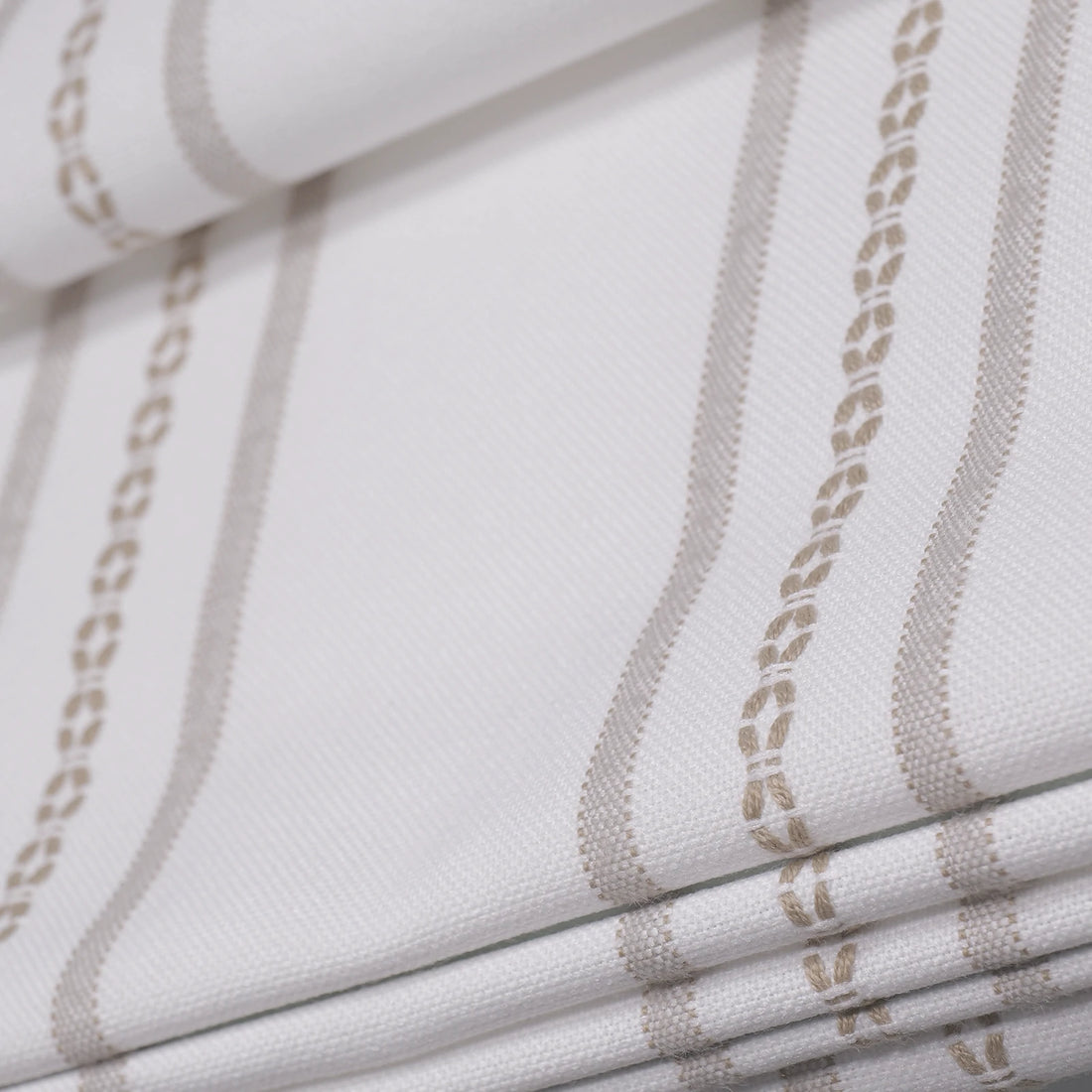 Ocean-C2 Brown Stripes on White