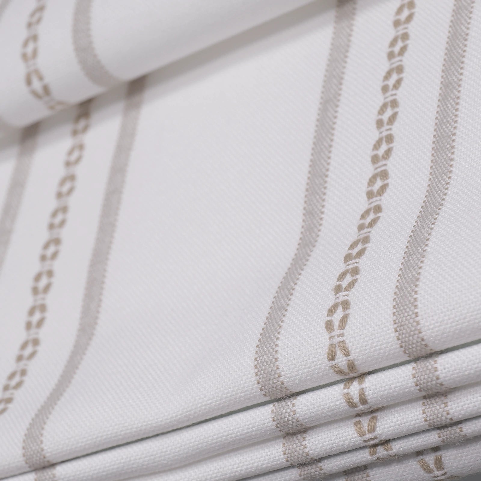 Ocean-C2 Brown Stripes on White