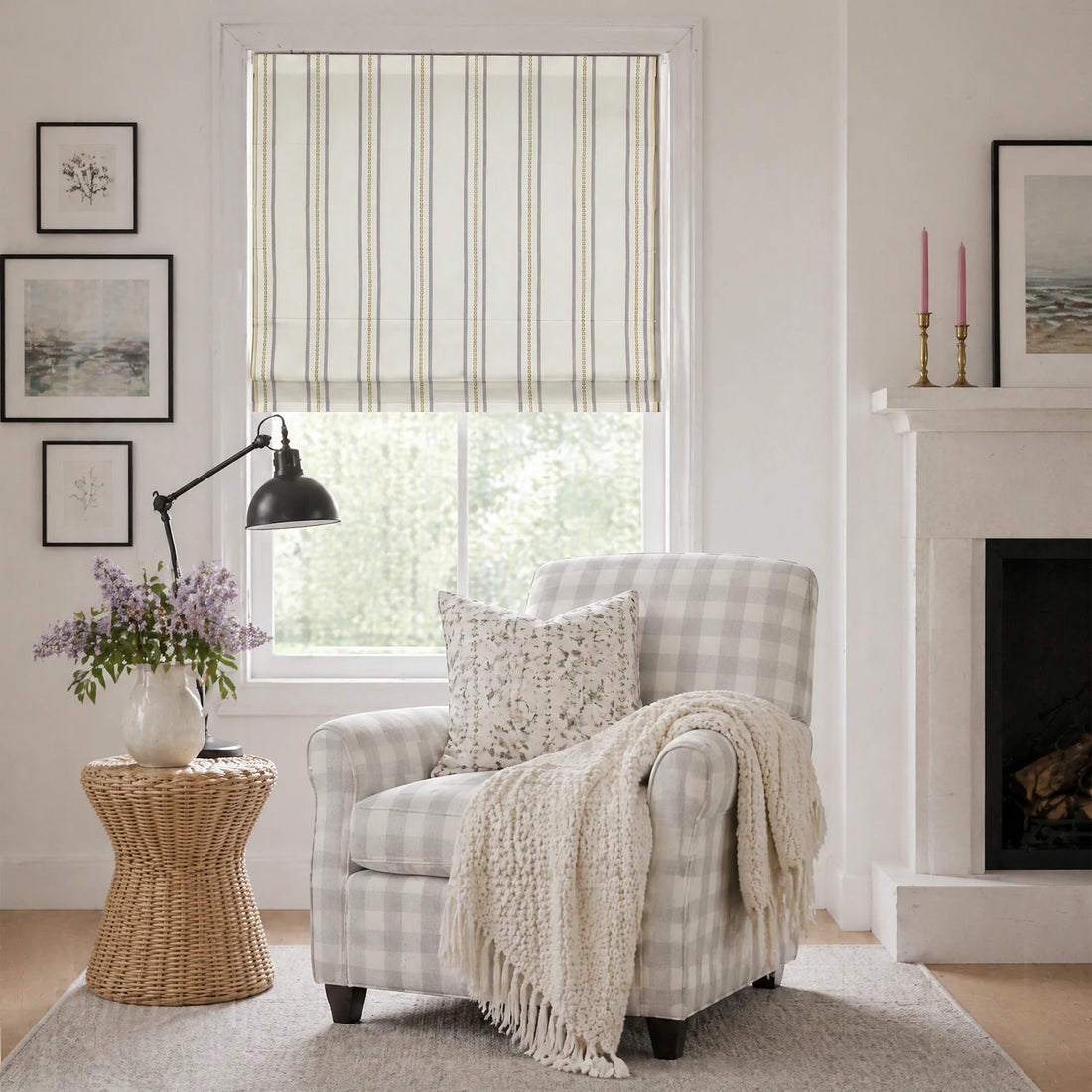 Ocean-A2 Brown Stripes on Yellow