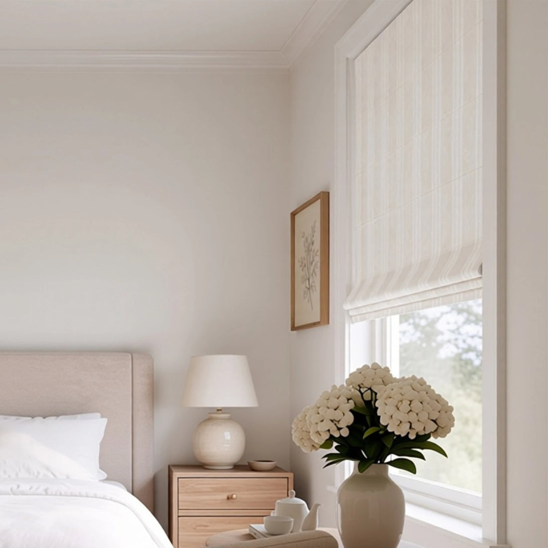 Ocean-B1 White Stripes on Linen