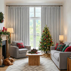 Orion Blackout Curtains White Gray