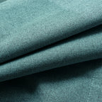 Orion Blackout Curtains Bluish Green Fabric Details