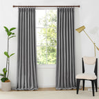 Orion Blackout Curtains Gray Front View