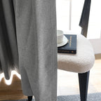 Orion Blackout Curtains Gray Details