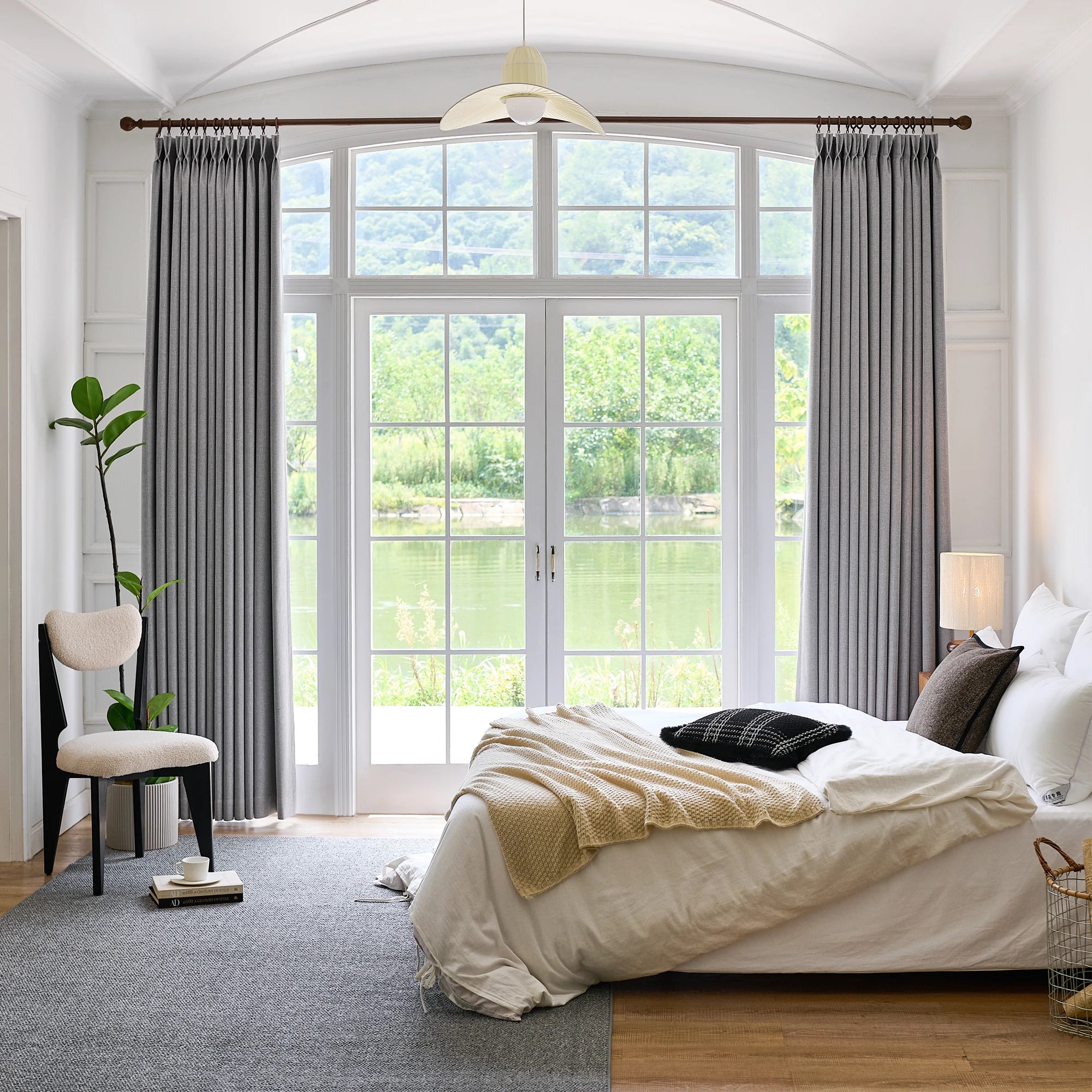Orion Blackout Curtains Gray Display