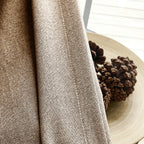 Orion Blackout Curtains Light Coffee Fabric Display