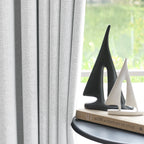 Orion Blackout Curtains White Gray Details
