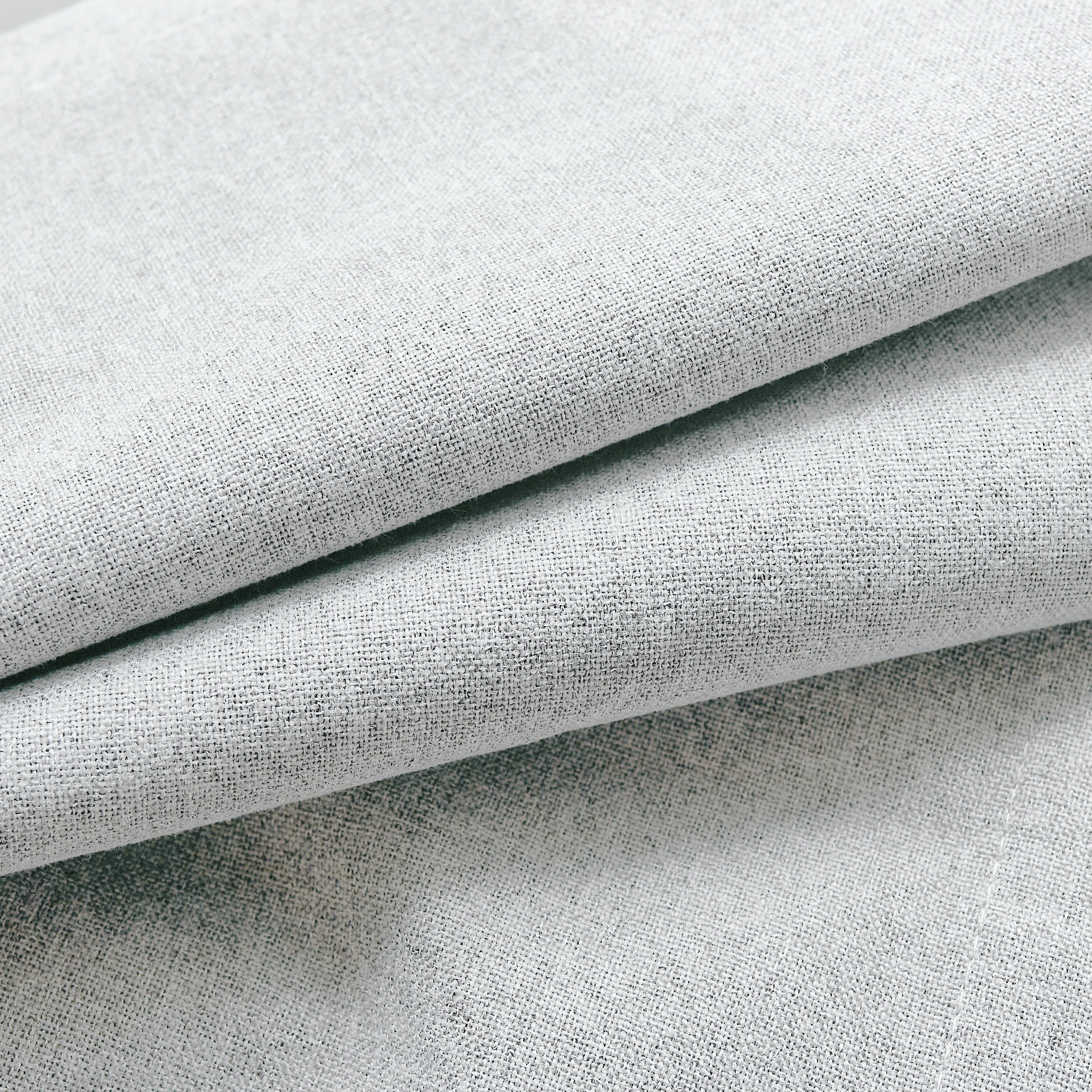 Orion Blackout Curtains White Gray Fabric Details