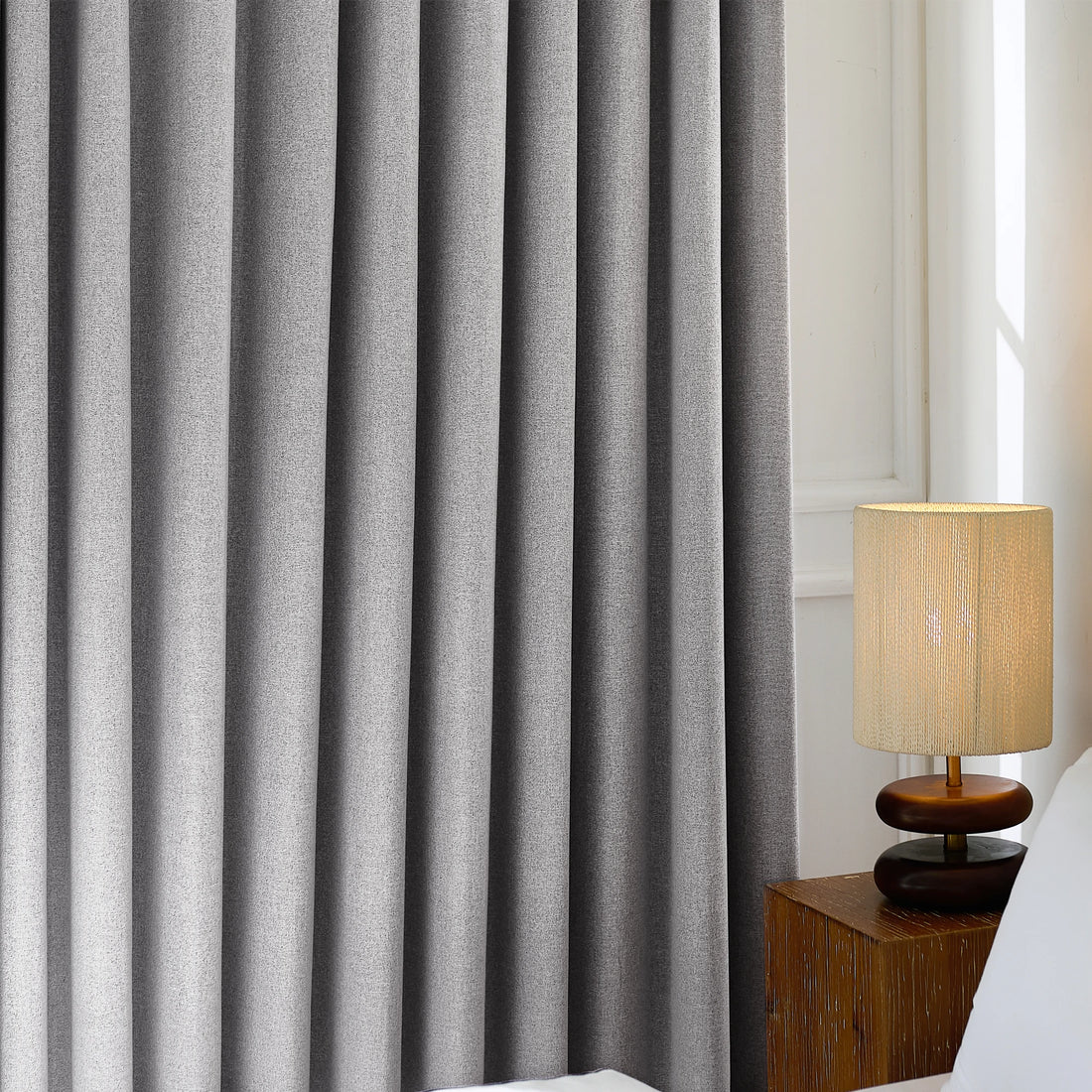 Orion Linen Look 100% Blackout Curtains