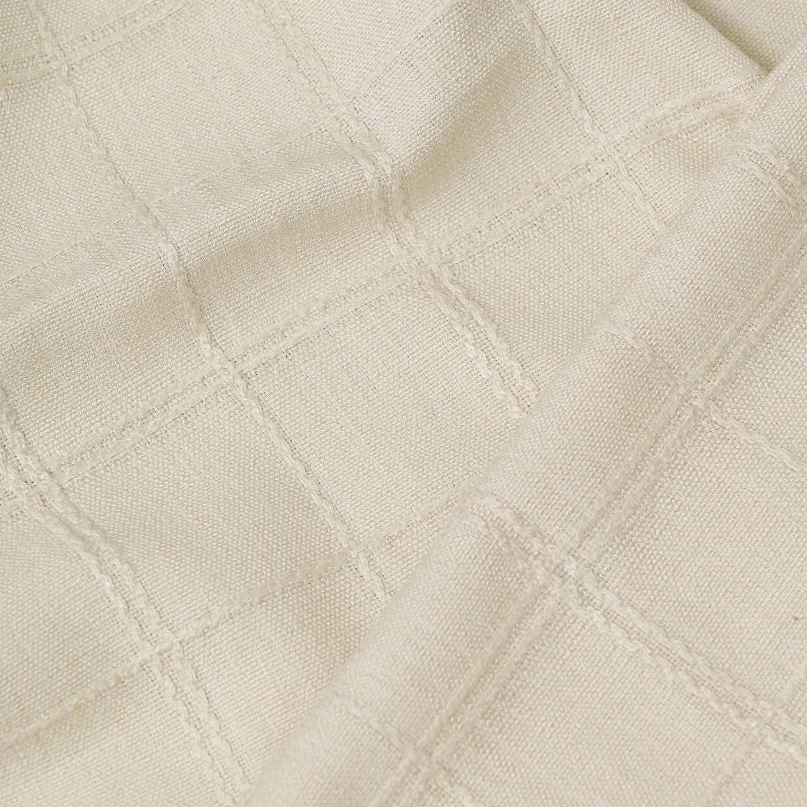 Preston Grid Jacquard Cotton Blend Curtains