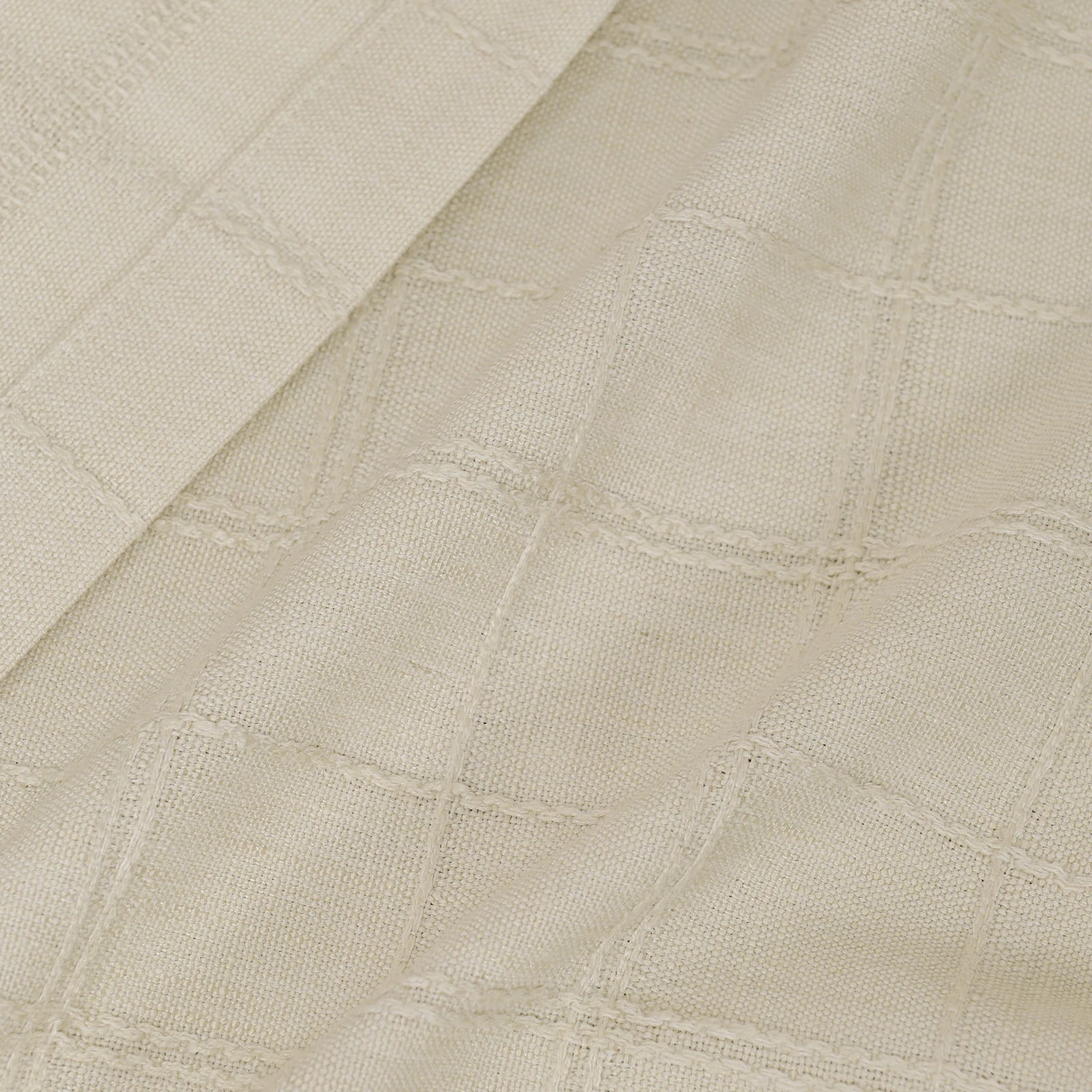 Preston Grid Jacquard Cotton Blend Curtains