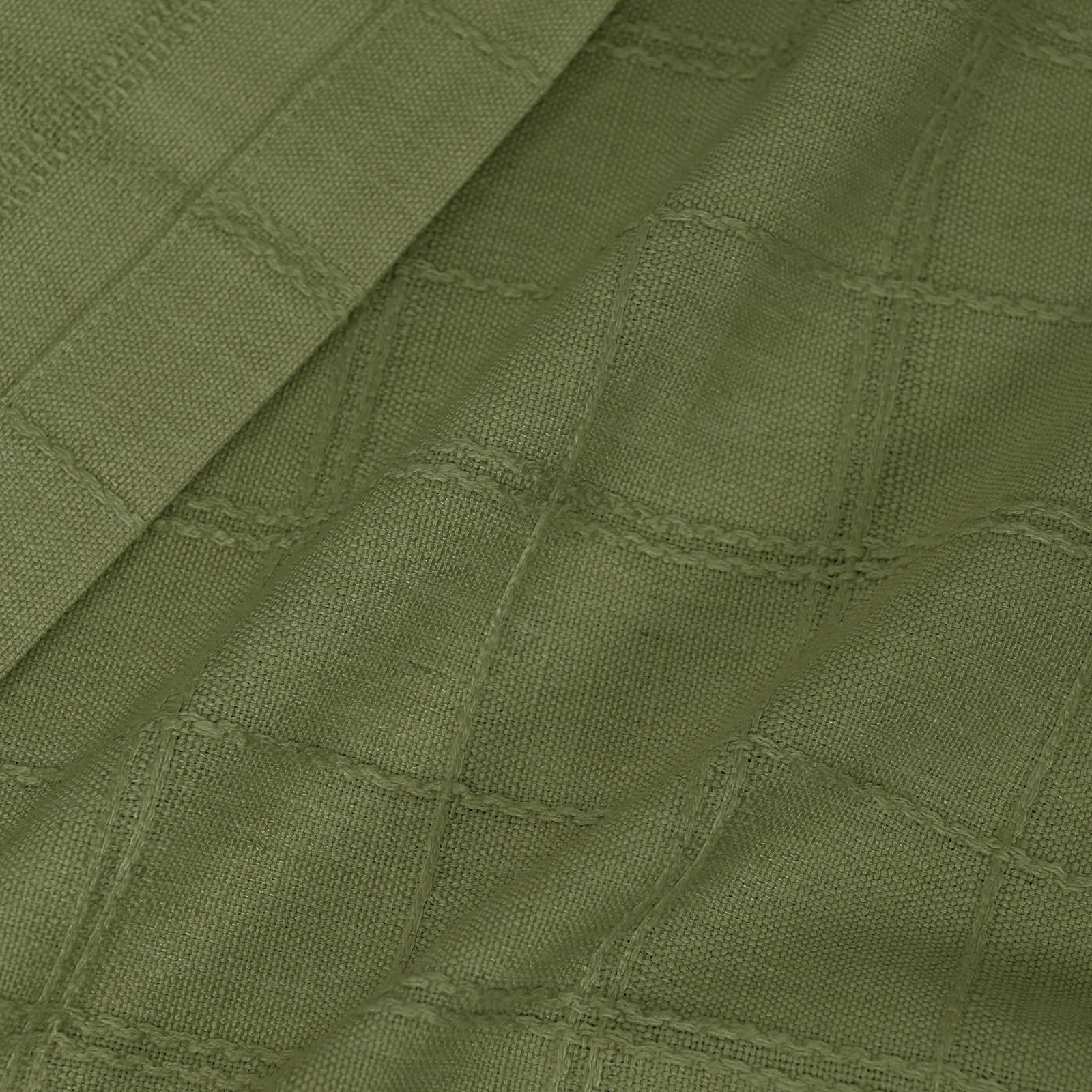 Preston Grid Jacquard Cotton Blend Curtains