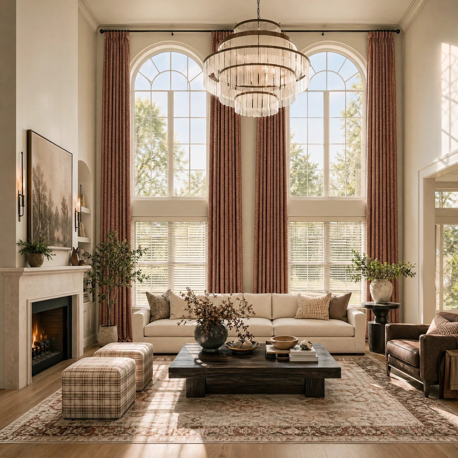 Rupert Cashmere Texture Curtains