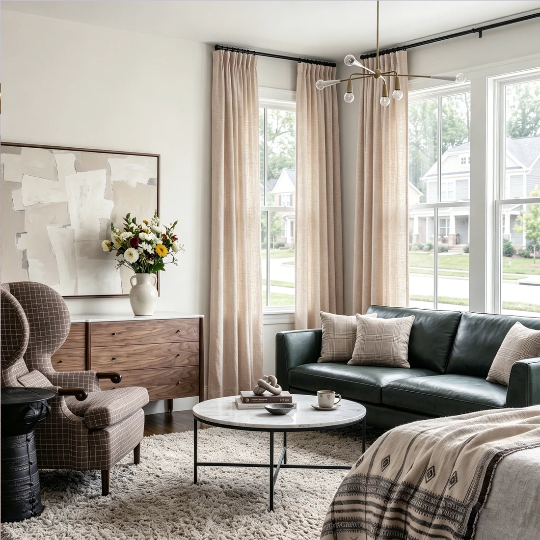 Rupert Cashmere Texture Curtains