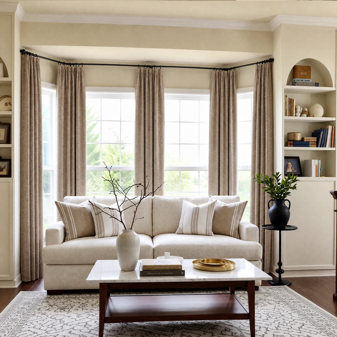 Rupert Cashmere Texture Curtains