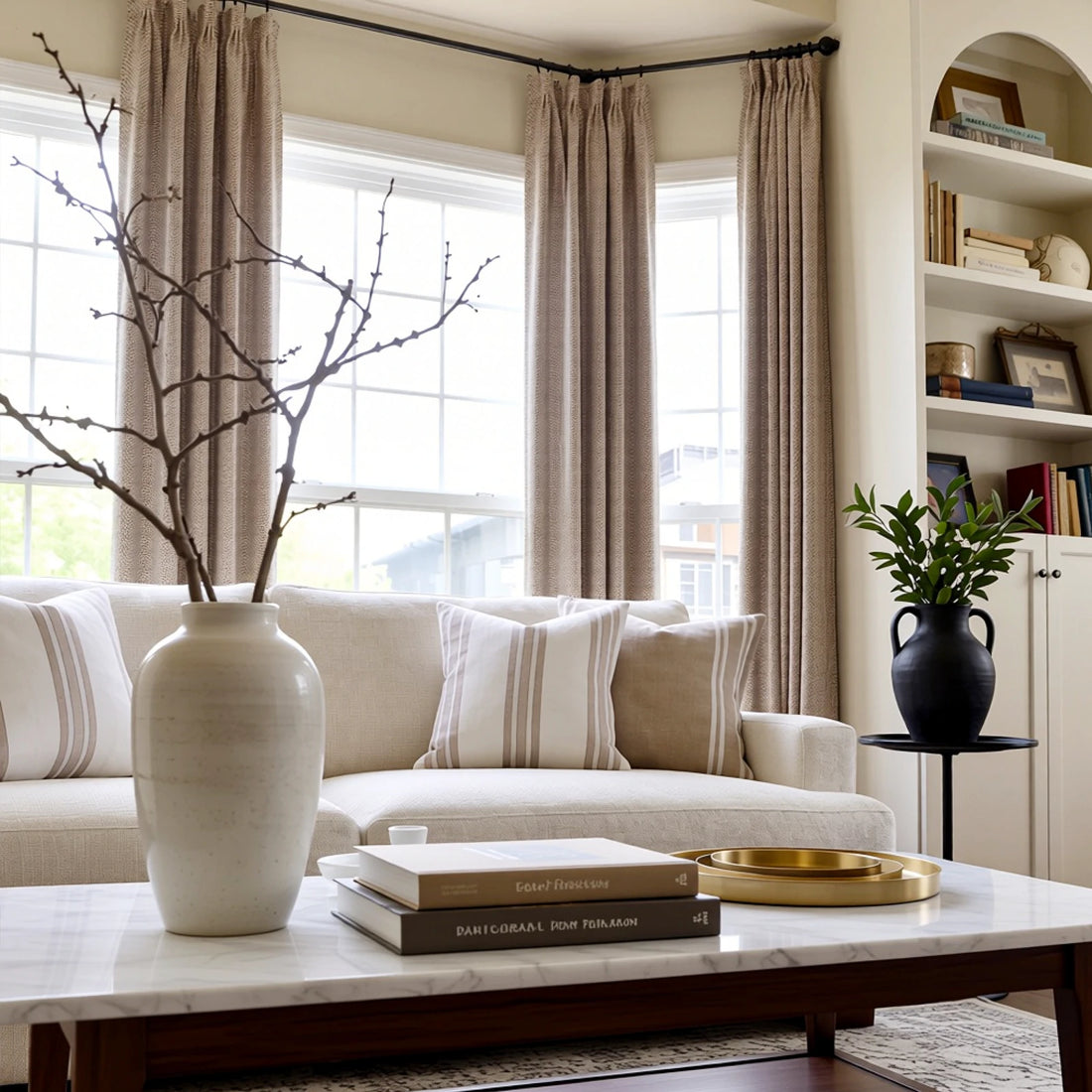 Rupert Cashmere Texture Curtains