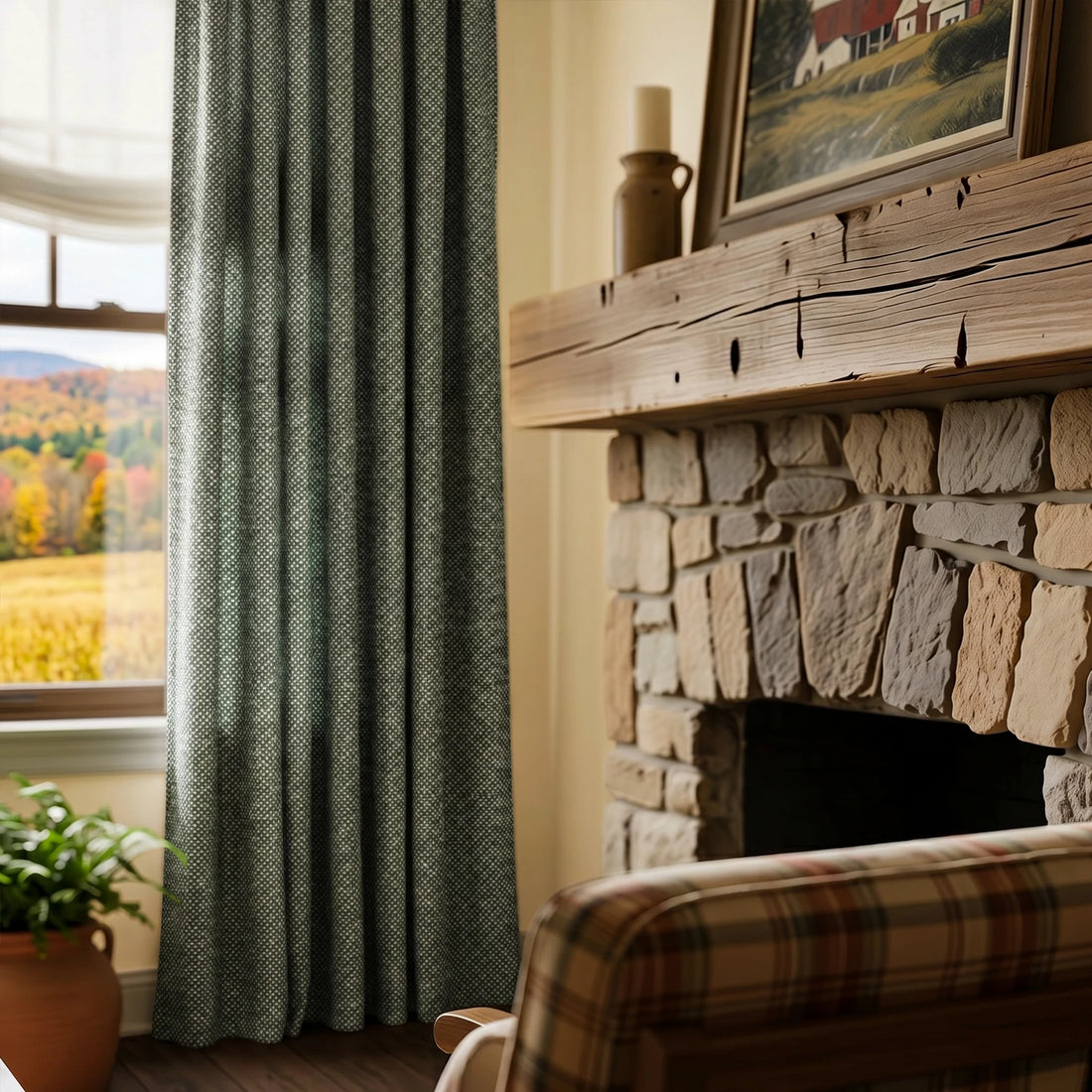 Rupert Cashmere Texture Curtains