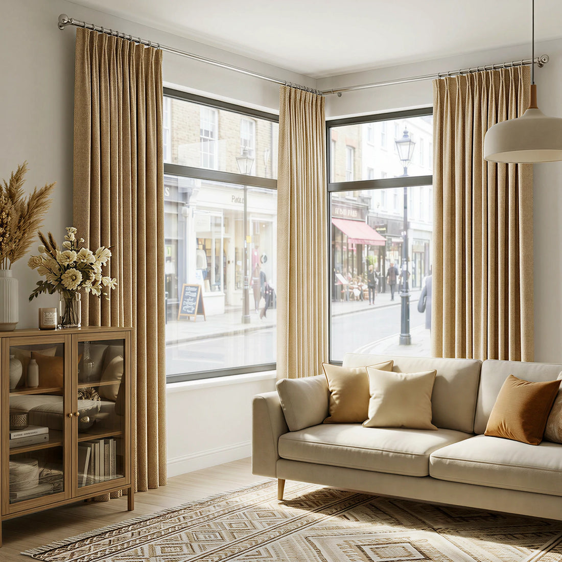 Rupert Cashmere Texture Curtains