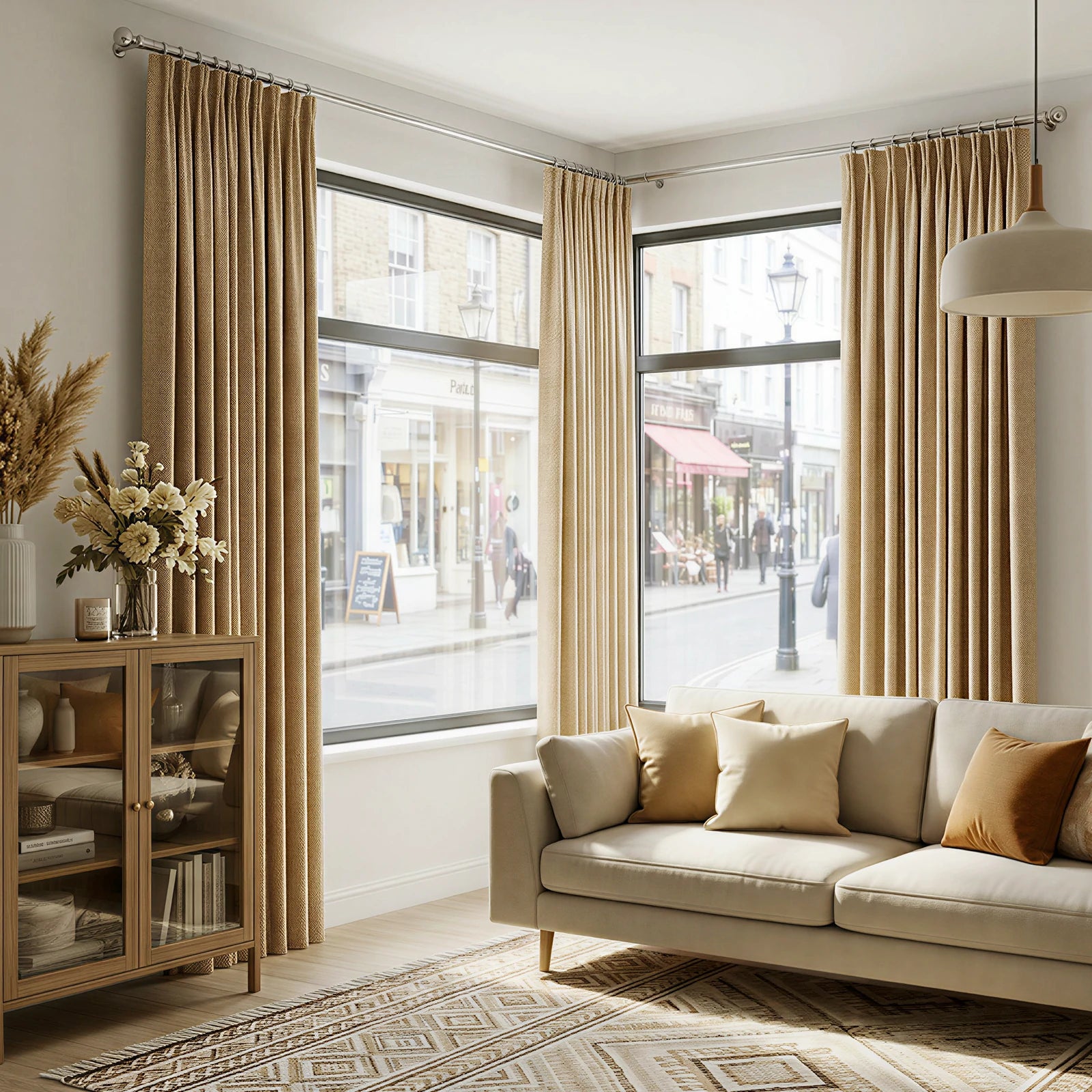 Rupert Cashmere Texture Curtains