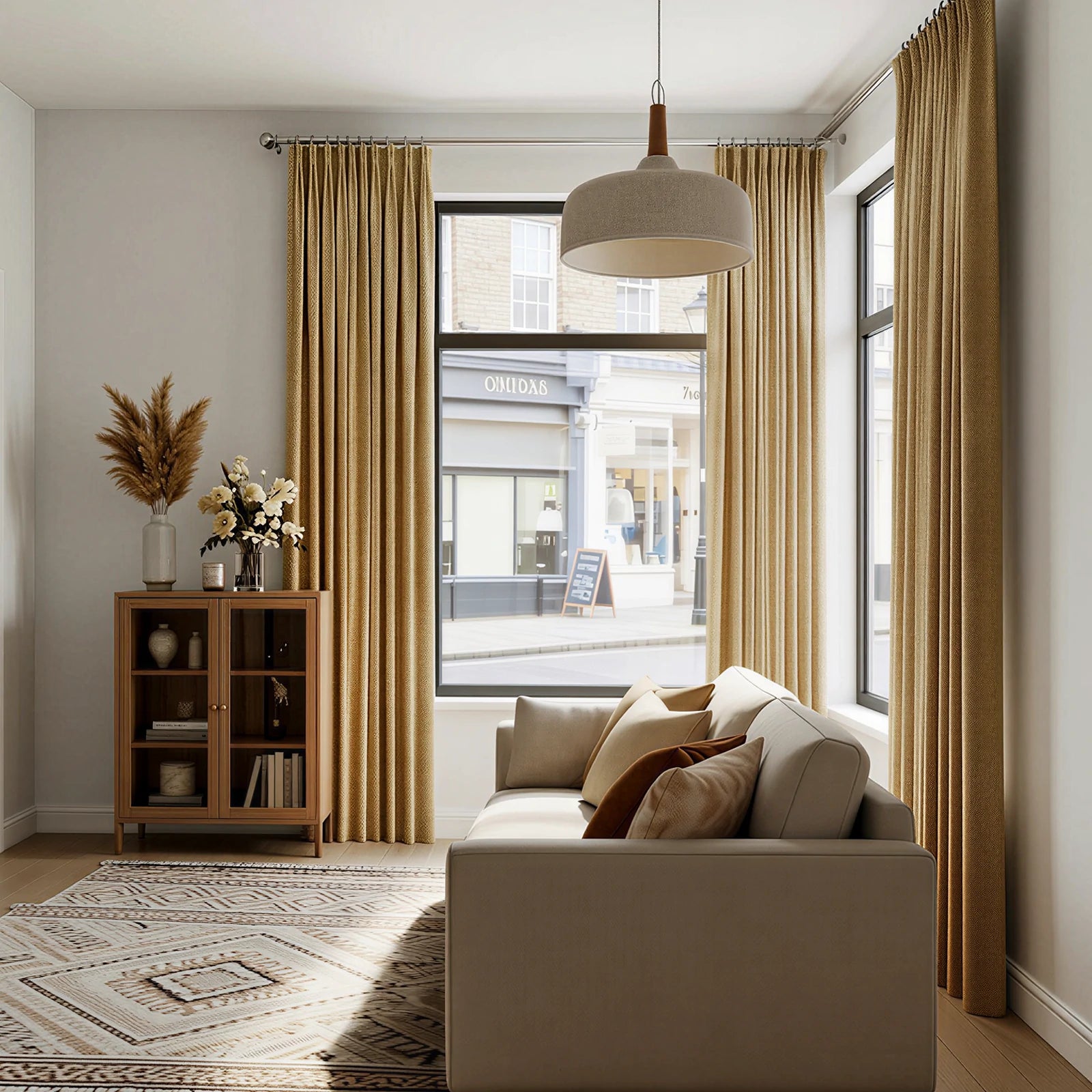 Rupert Cashmere Texture Curtains