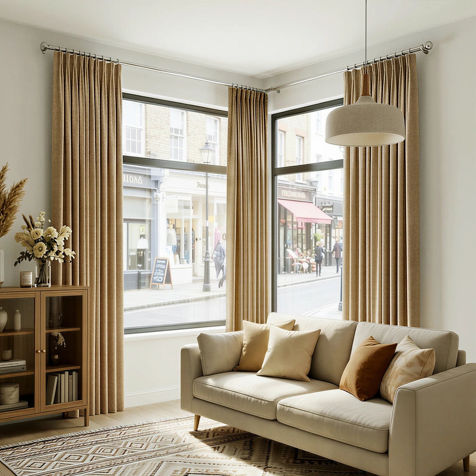 Rupert Cashmere Texture Curtains