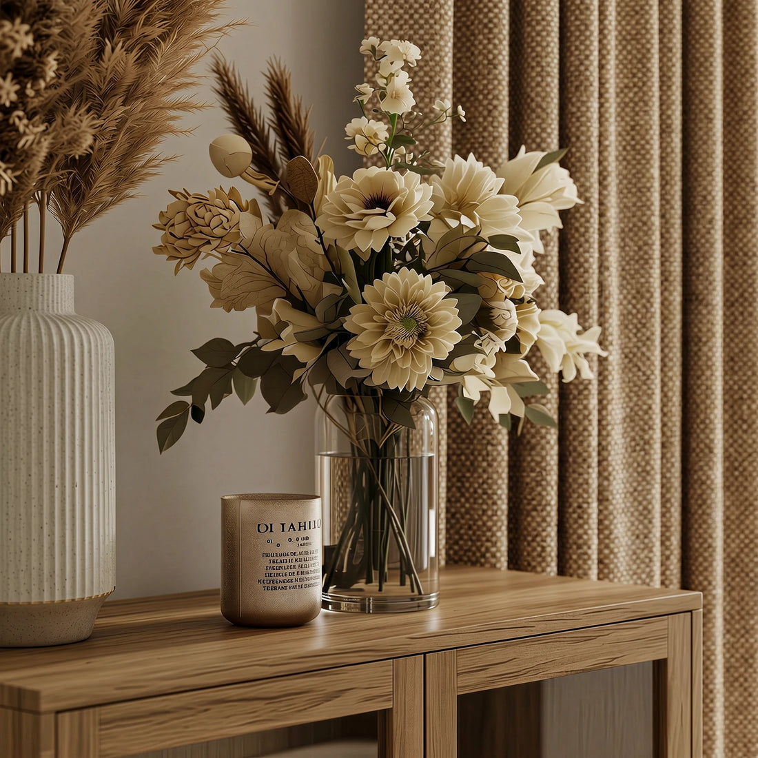 Rupert Cashmere Texture Curtains