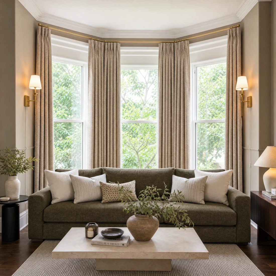 Rupert Cashmere Texture Curtains