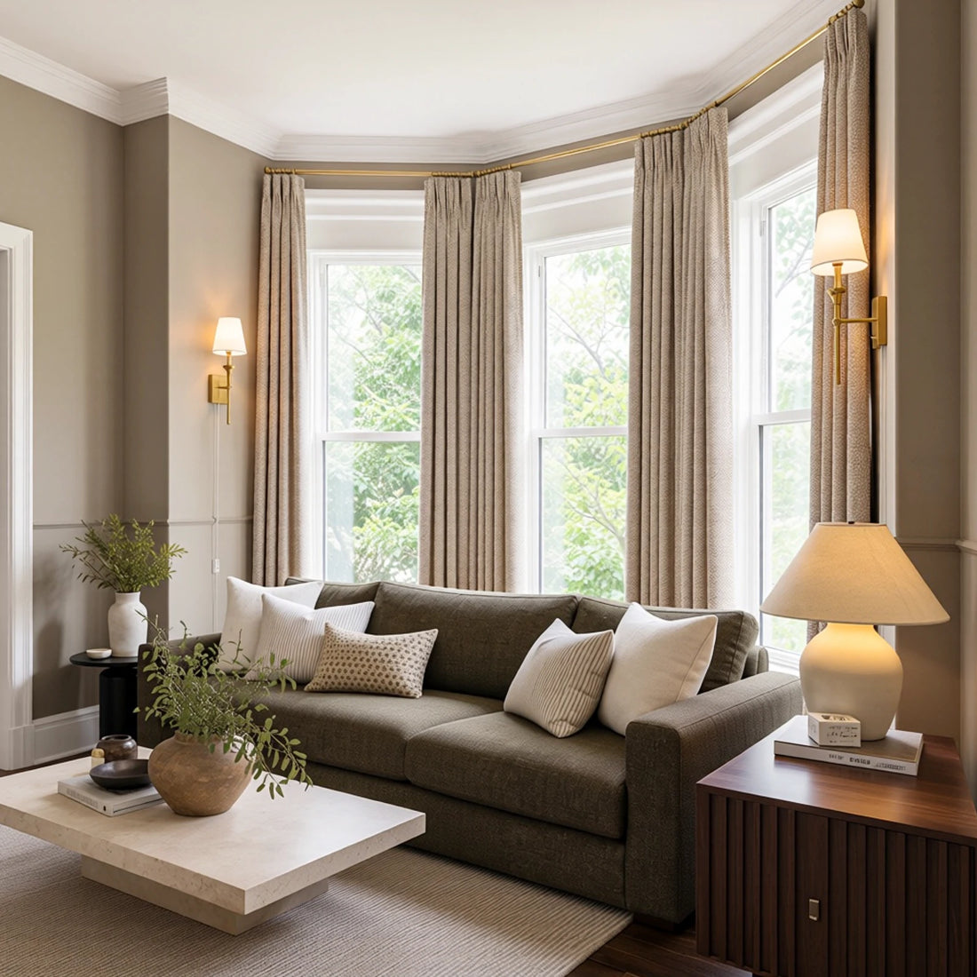 Rupert Cashmere Texture Curtains