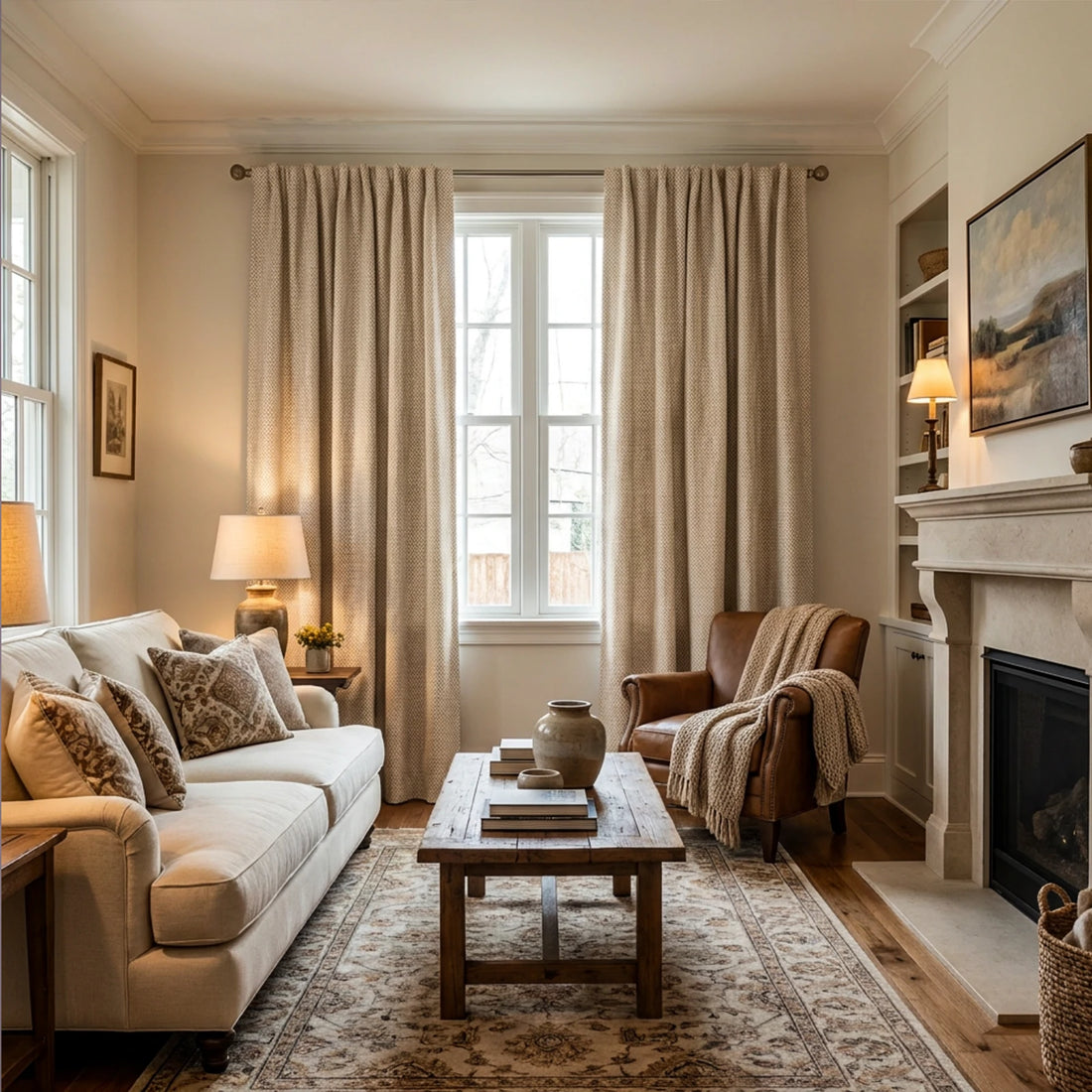 Rupert Cashmere Texture Curtains