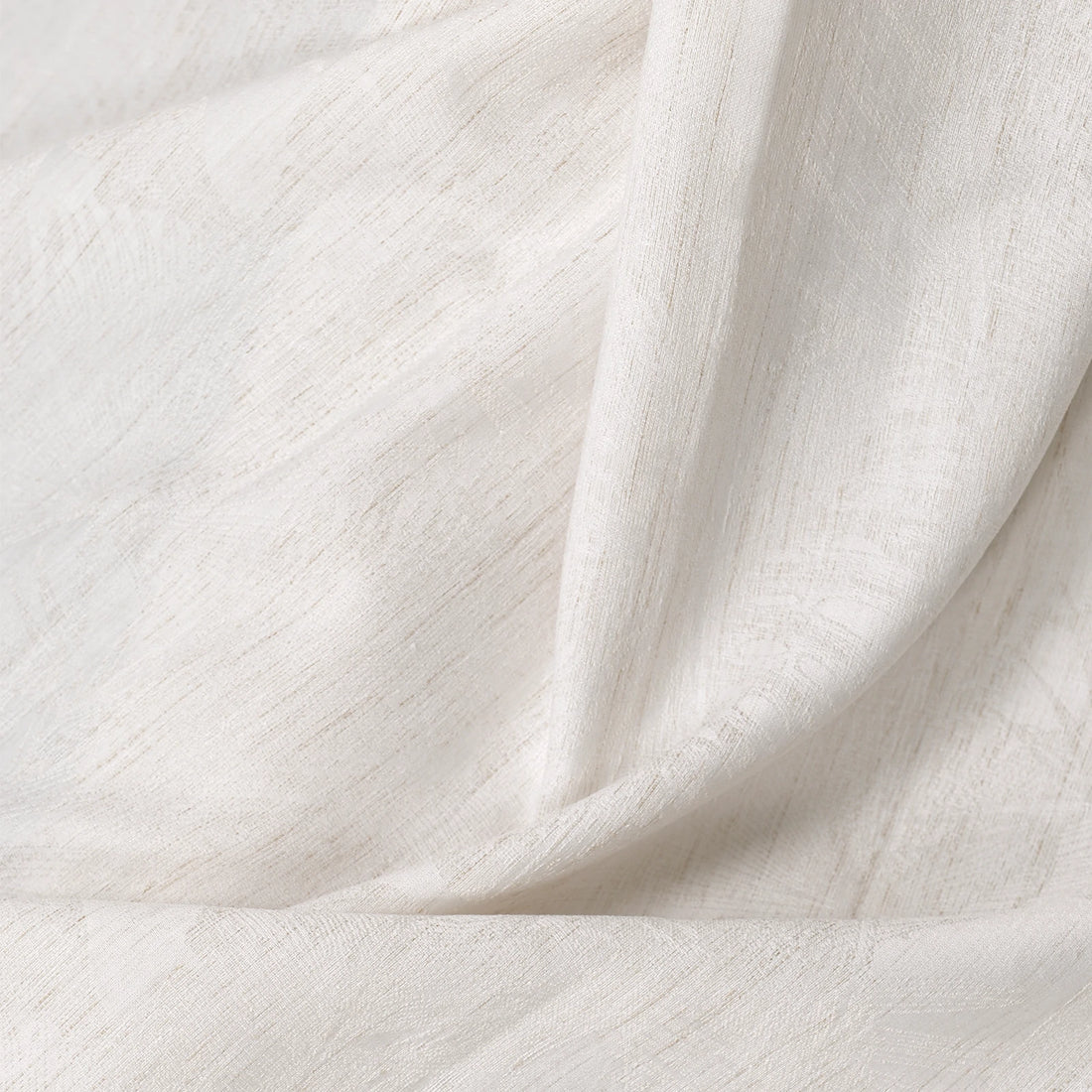 Samuel Floral Jacquard Linen Blend Sheer Curtains