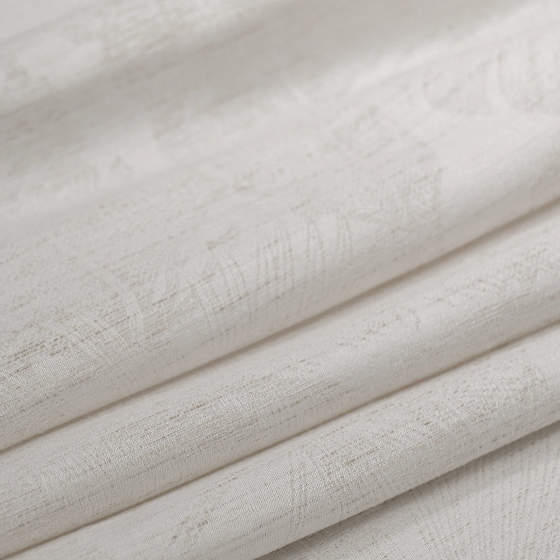 Samuel Floral Jacquard Linen Blend Sheer Curtains