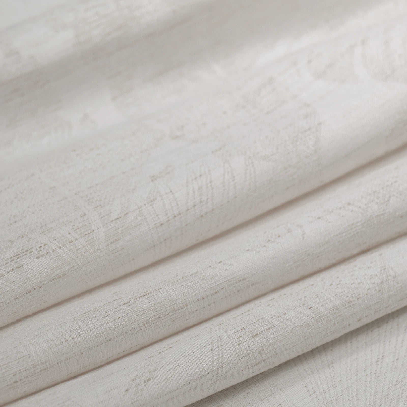 Samuel Floral Jacquard Linen Blend Sheer Curtains