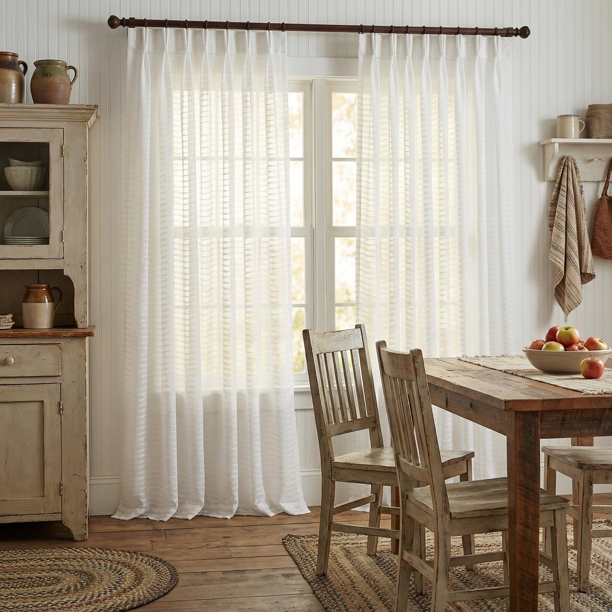 Sheila Cotton Semi Sheer Curtains