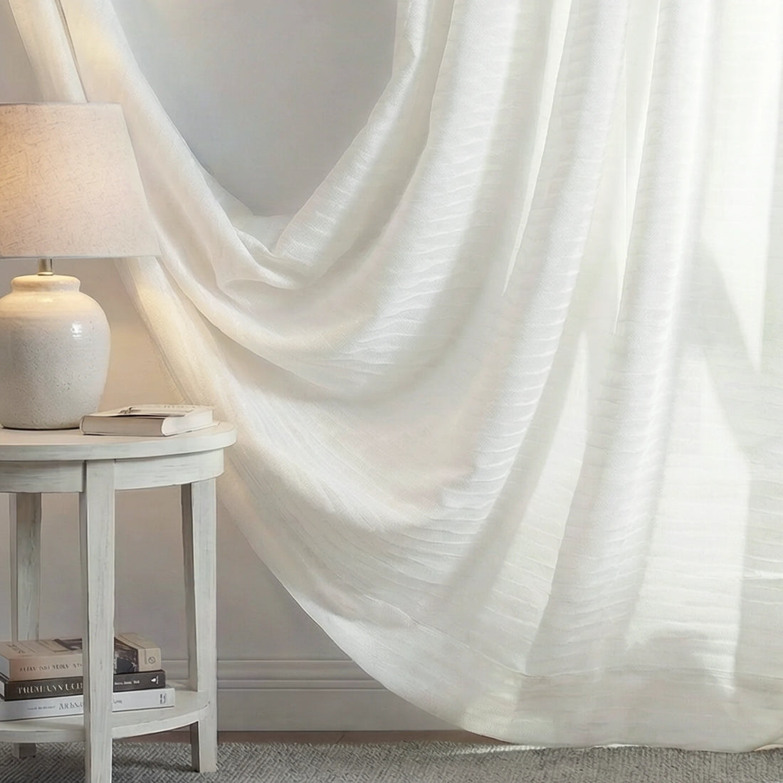 Sheila Cotton Semi Sheer Curtains