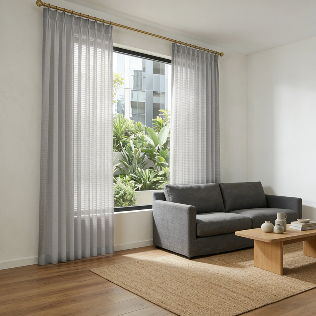 Sheila Cotton Semi Sheer Curtains