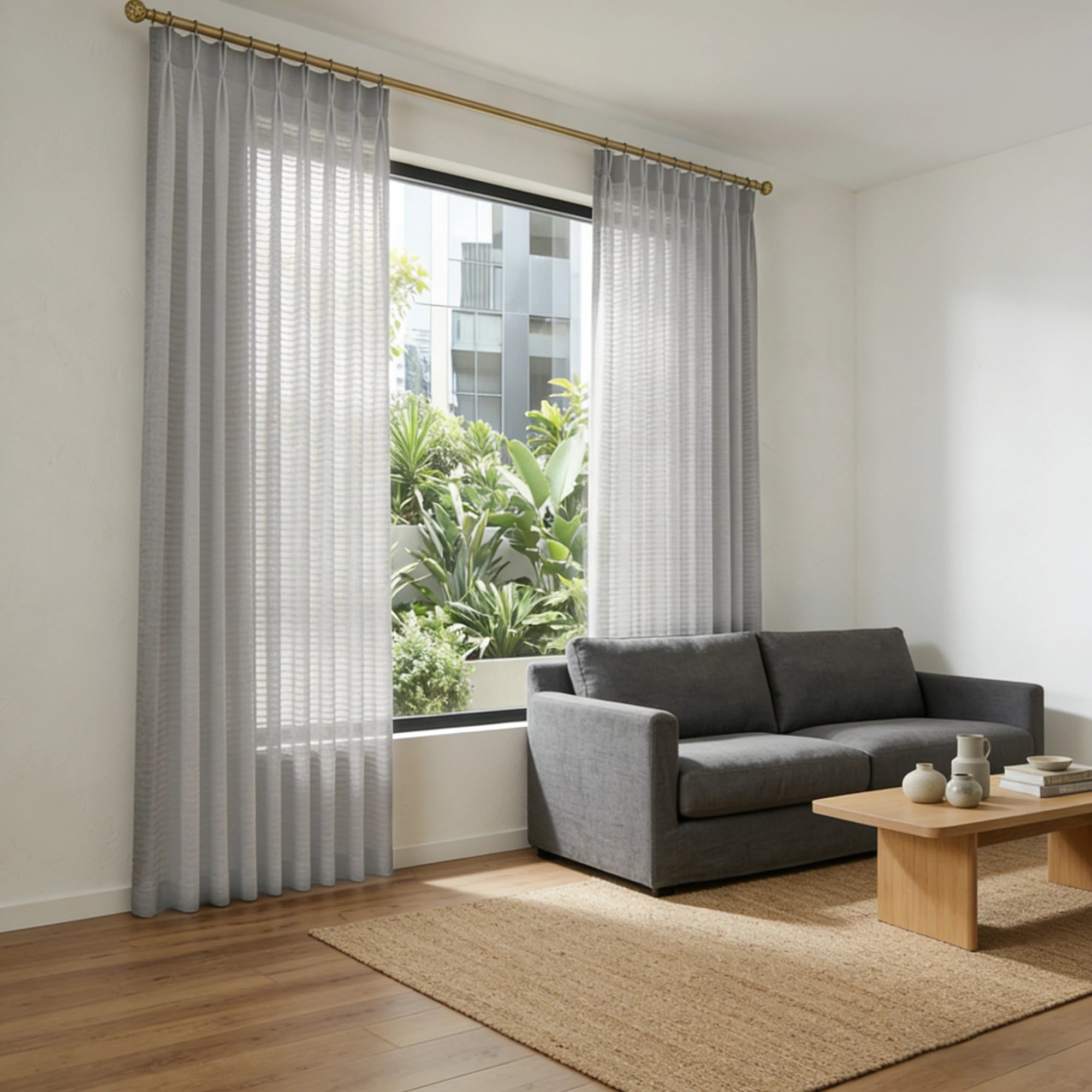 Sheila Cotton Semi Sheer Curtains