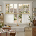 Ayla Semi Sheer Cafe Curtains