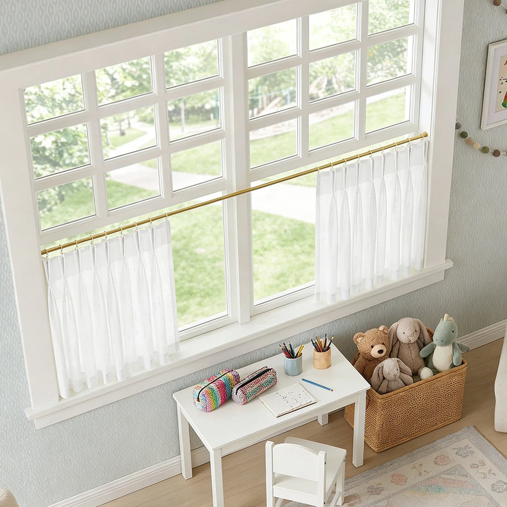 Ayla Semi Sheer Cafe Curtains